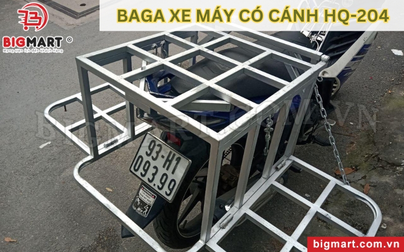 Baga xe máy chở hàng có cánh HQ-204