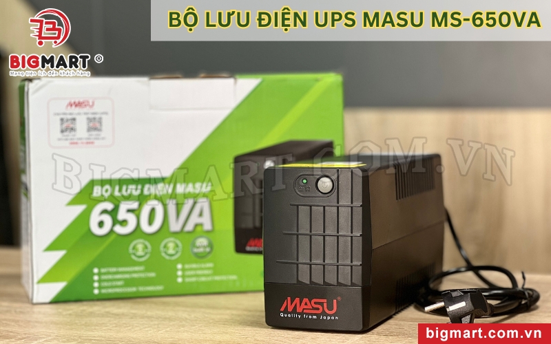 Bộ lưu điện UPS Masu MS-650VA