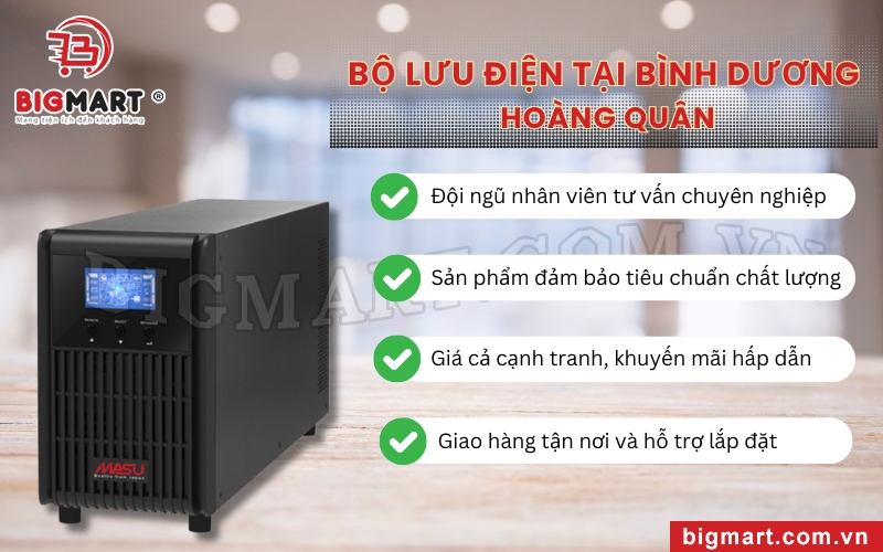 Lý do nên mua bộ lưu điện tại Hoàng Quân