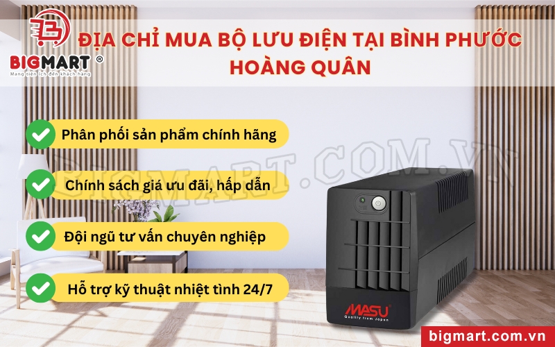 Hoàng Quân là địa chỉ chuyên cung cấp bộ lưu điện tại Bình Phước