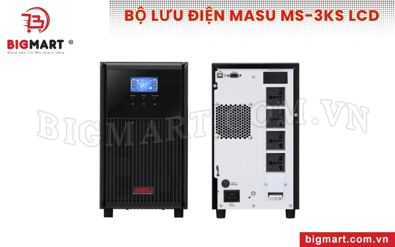 Bộ lưu điện tại Đồng Nai Masu MS-3KS LCD