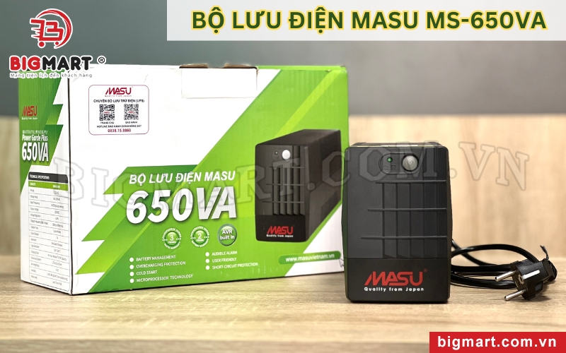 Bộ lưu điện Offline Masu MS-650VA