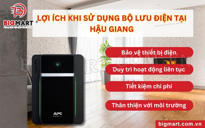 Lợi ích khi sử dụng bộ lưu điện tại Hậu Giang