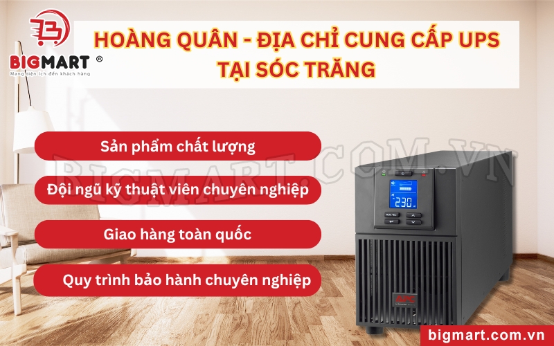 Hoàng Quân chuyên cung cấp bộ lưu điện tại Sóc Trăng