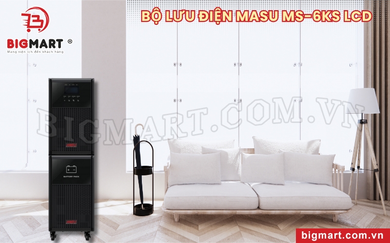 Bộ lưu trữ điện Vũng Tàu Masu MS-6KS LCD