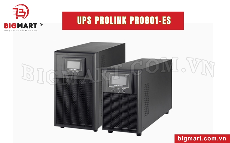 Bộ lưu trữ điện UPS PROLINK PRO801-ES