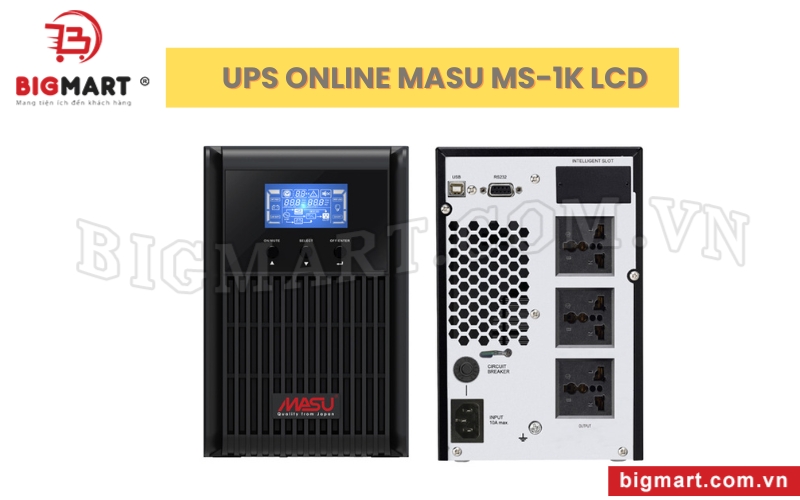 Bộ lưu điện UPS Online MASU MS-1K LCD