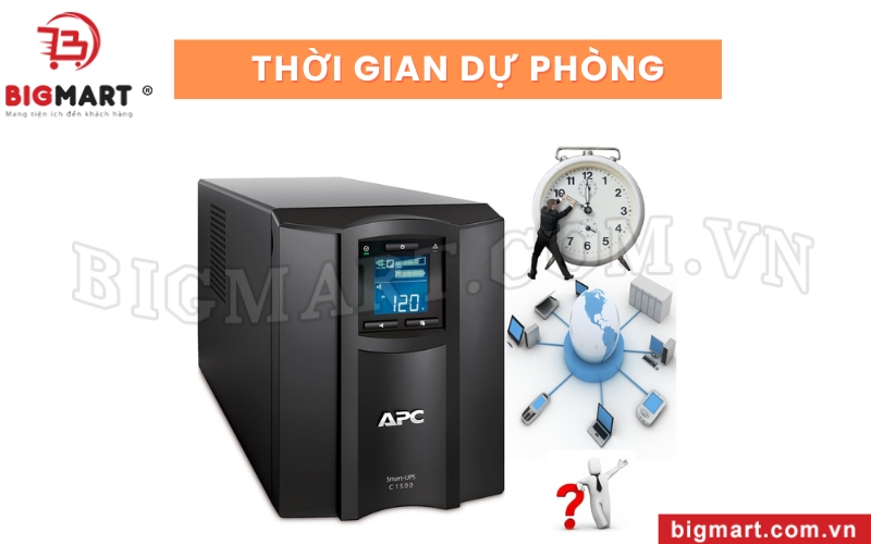 Thời gian dự phòng của UPS cần đủ dài