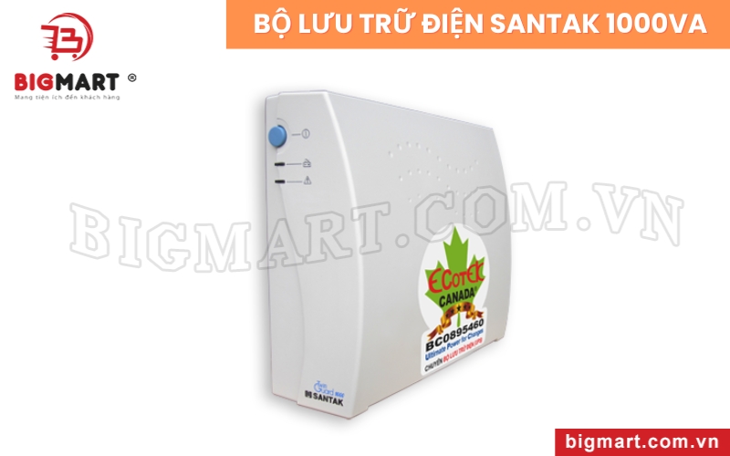 Bộ lưu trữ điện Santak 1000VA cho đèn LED