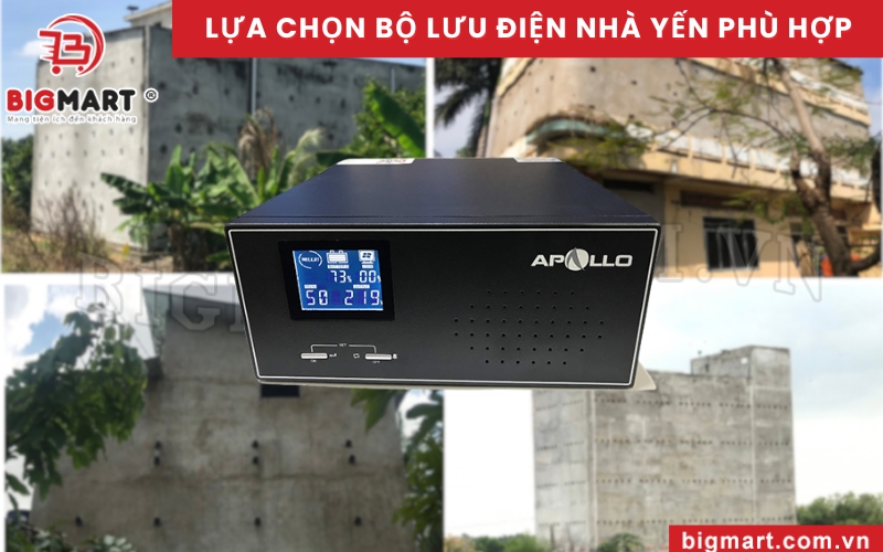 Cần lựa chọn bộ lưu điện nhà yến phù hợp