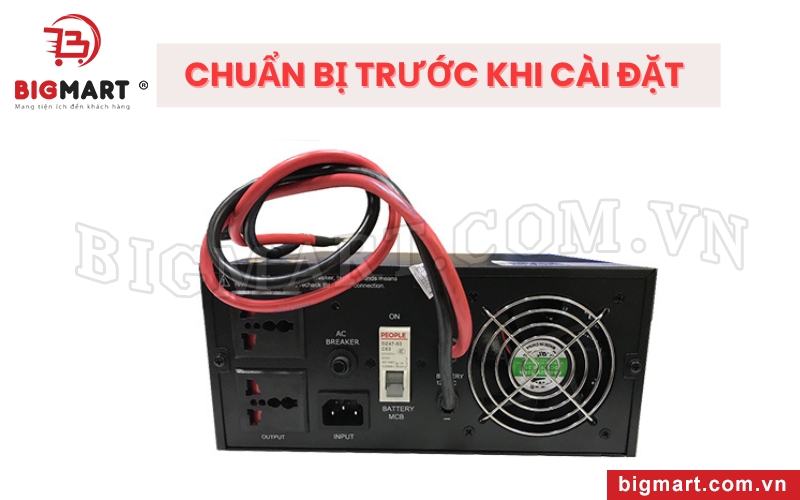 Cần chuẩn bị và kiểm tra phụ kiện đầy đủ trước khi cài đặt