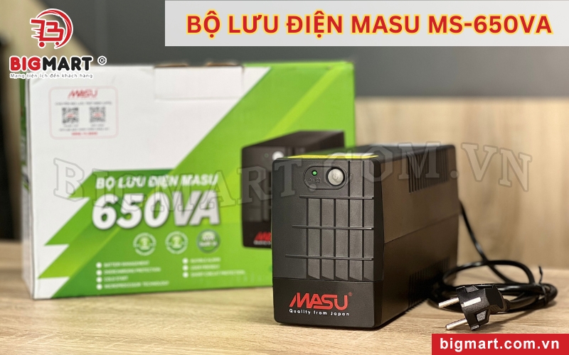 Bộ lưu trữ điện Masu MS-650VA