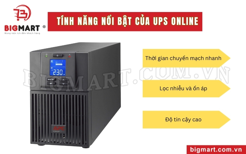 Tính năng bộ lưu điện Online