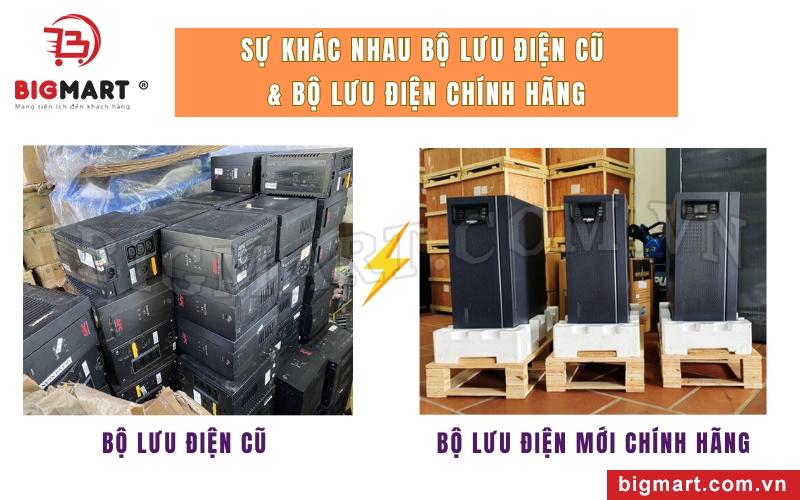 UPS cũ và UPS mới chính hãng khác nhau thế nào?