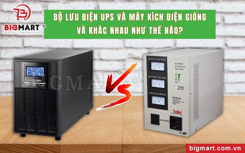 Bộ lưu điện UPS và máy kích điện