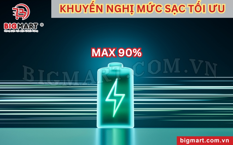 Bạn nên sạc bộ lưu điện với dung lượng tối đa 90% 