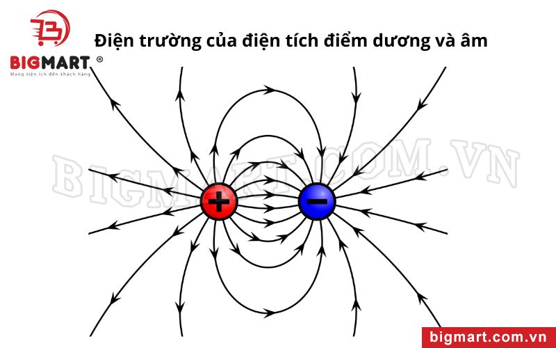 Điện tích điểm dương và âm 