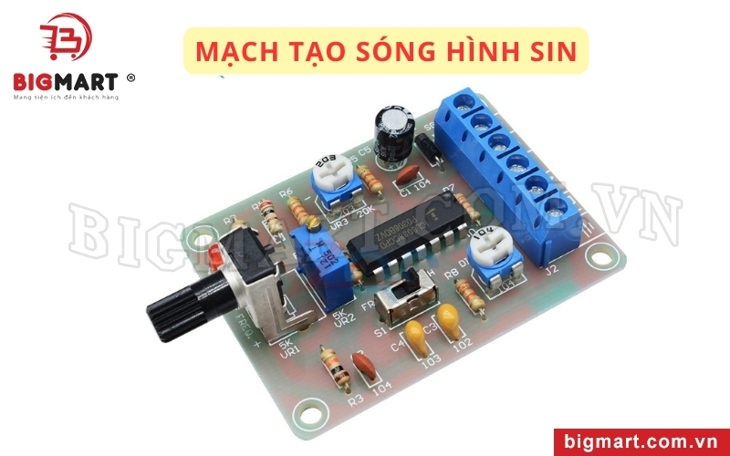 Mạch tạo sóng hình sin phát ra tín hiệu có sóng hình sin