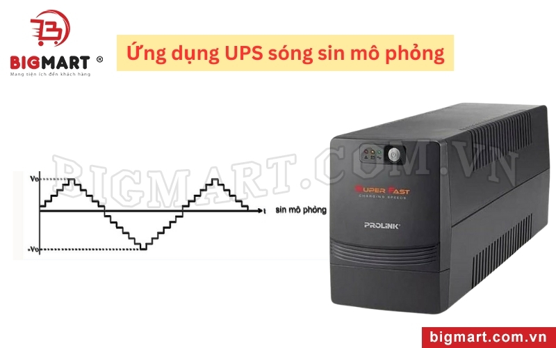 Ứng dụng của UPS sóng sin mô phỏng