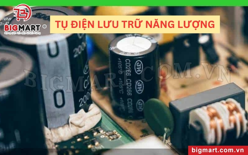 Một trong những ứng dụng của tụ điện là lưu trữ năng lượng