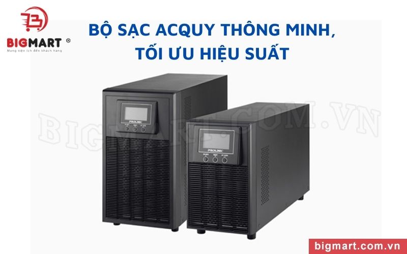 Bộ lưu điện PROLINK PRO 802-ES thuộc dòng Master (1P/1P) - Tower được thiết kế với bộ sạc ắc quy thông minh 