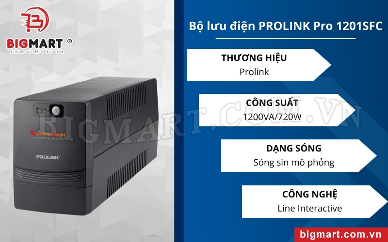 Prolink Pro 1201SFC nổi bật với nhiều tính năng vượt trội