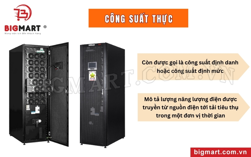 Công suất thực được gọi là công suất định danh