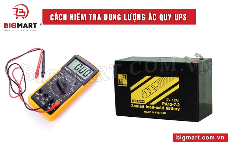 Kiểm tra dung lượng ắc quy bằng đồng hồ đo điện áp