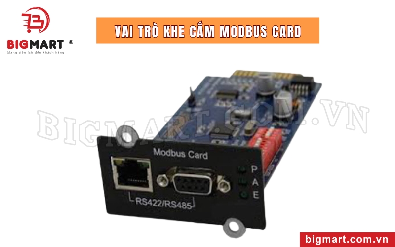 Vai trò khe cắm Modbus Card