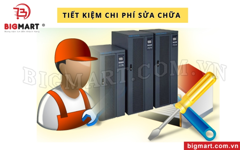 Sử dụng bộ lưu điện công nghiệm giúp tiết kiệm chi phí sữa chữa