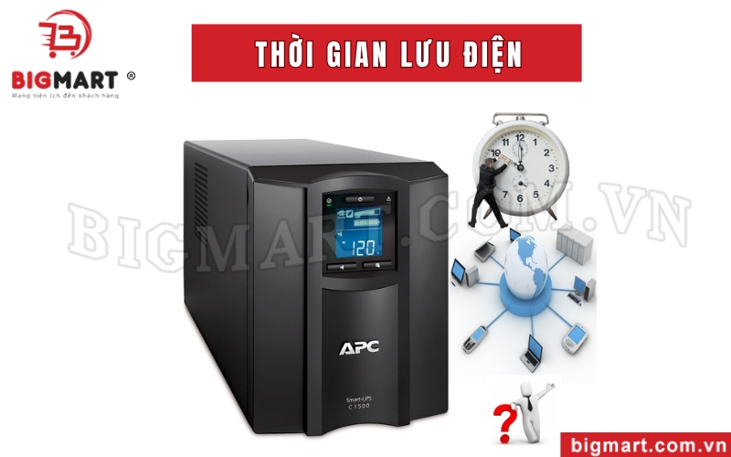 Thời gian lưu điện của UPS