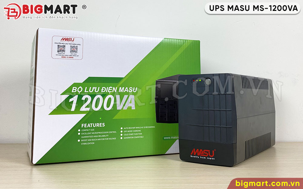 Bộ lưu điện MASU MS-1200VA 600W