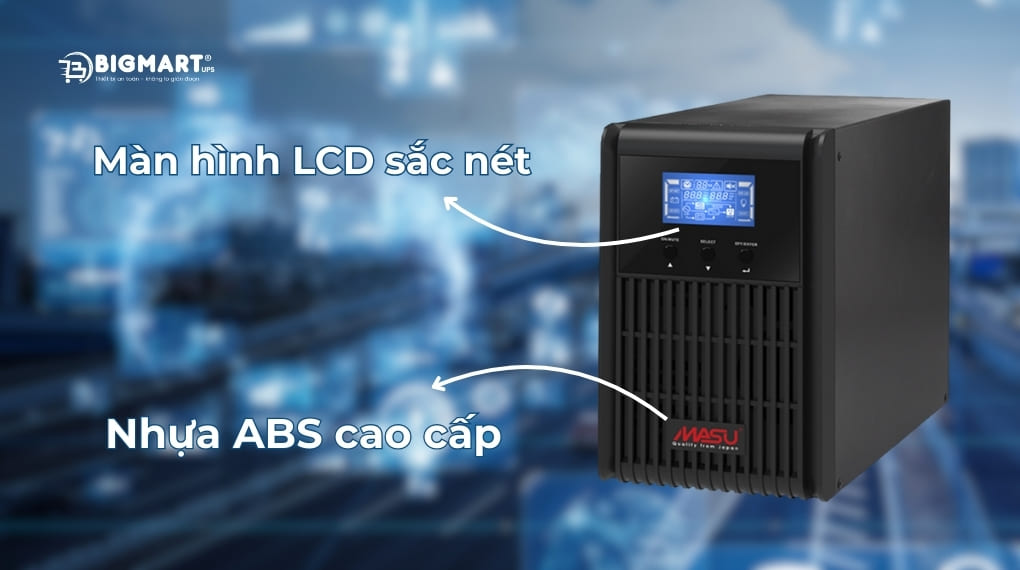 Bộ lưu điện MS-1K LCD có kiểu dáng nhỏ gọn