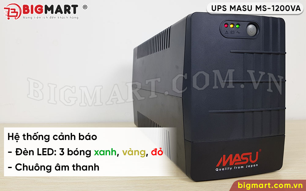 Hệ thống cảnh báo của MASU MS-2200VA