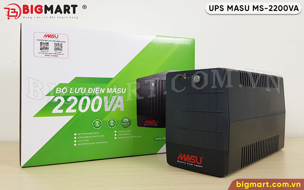 Bộ lưu điện UPS Line Interactive MASU MS-2200VA