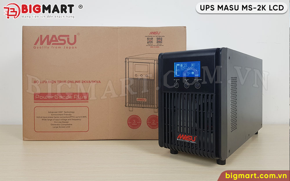 Bộ lưu điện UPS Online MASU MS-2K LCD