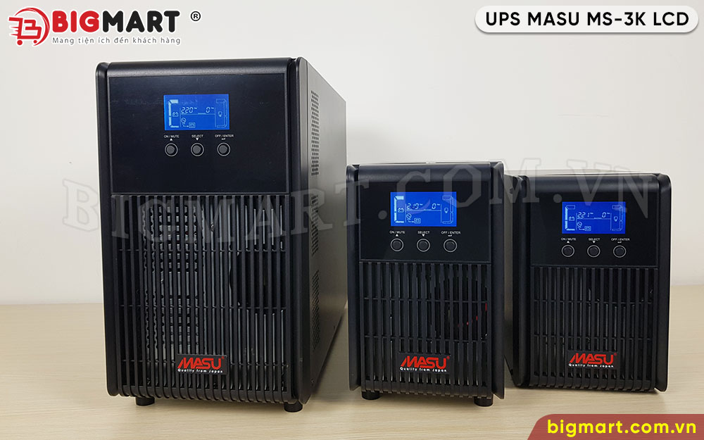 UPS MASU các dòng Online 1KVA - 2KVA - 3KVA