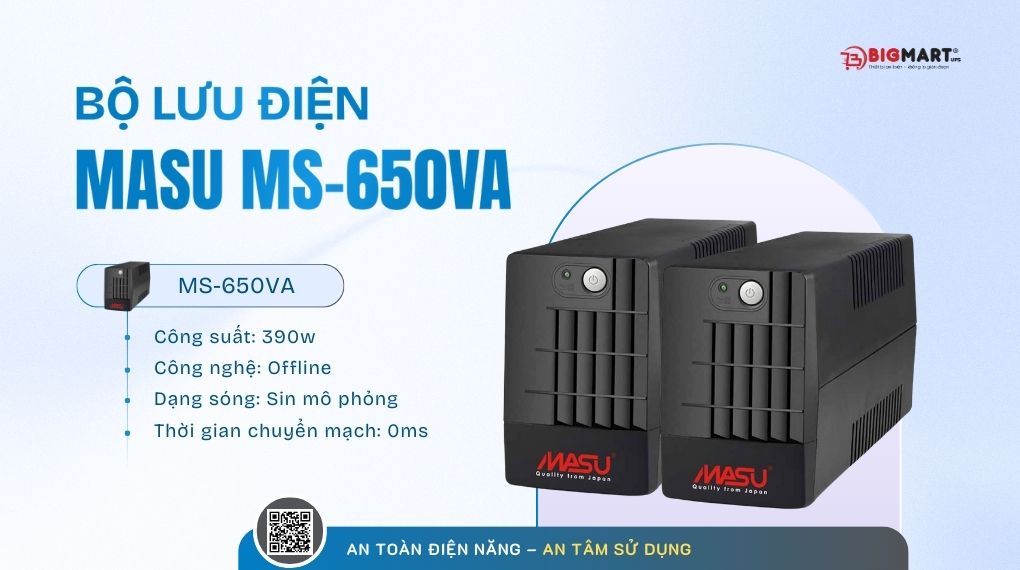 Bộ lưu điện MS-650VA