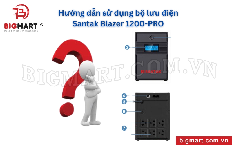 Đọc kỹ hướng dẫn trước khi sử dụng bộ lưu điện Santak Blazer 1200-PRO