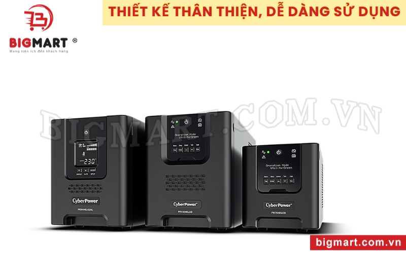 UPS Cyber Power có thiết kế thân thiện giúp bạn dễ dàng sử dụng