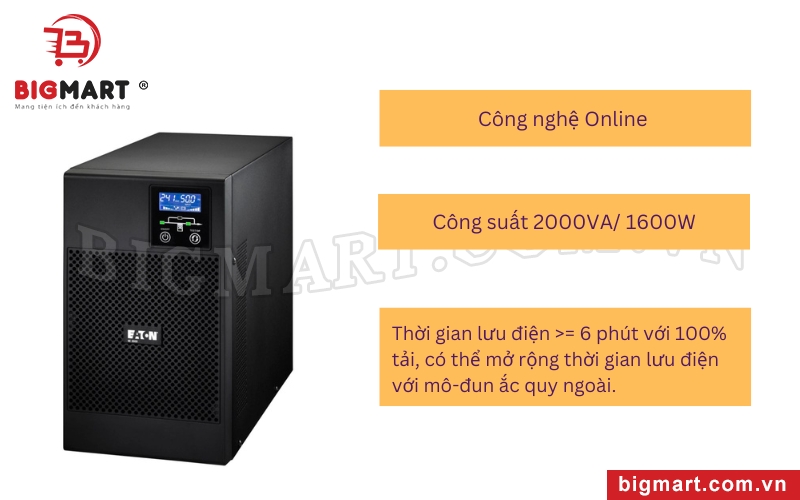 Bộ lưu điện Online Eaton 9E2000i Tower