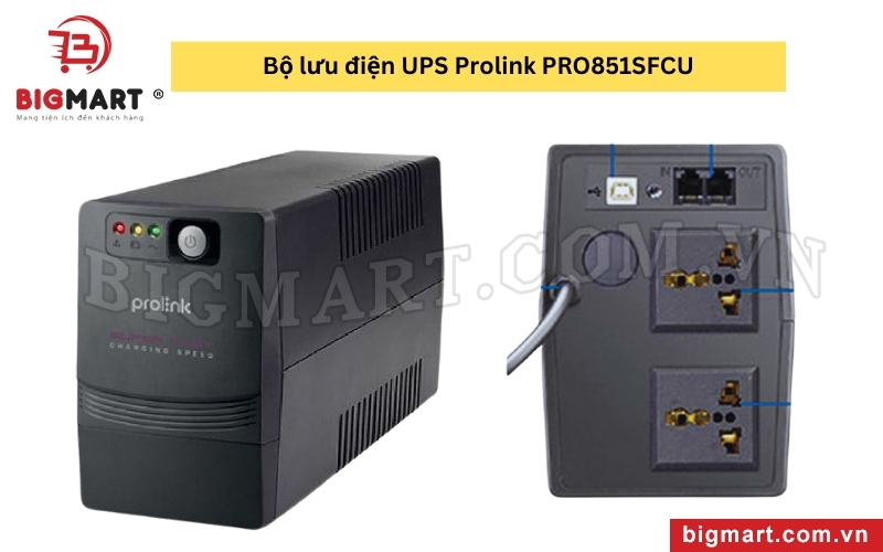 Bộ lưu điện UPS Prolink PRO851SFCU