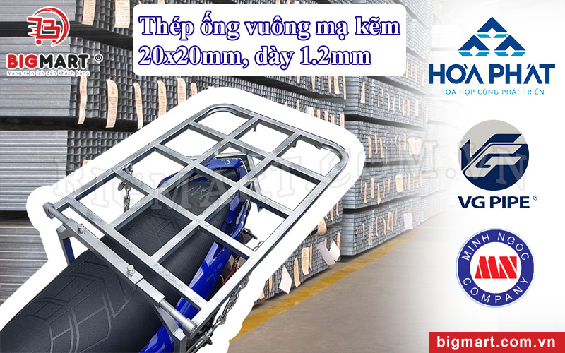 Giá chở hàng xe máy Bigmart HQ-202D được làm bằng thép cao cấp