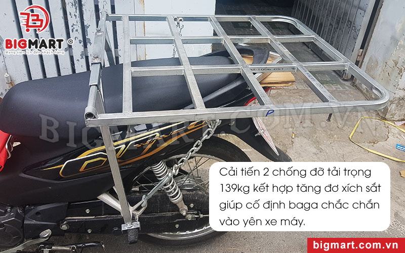 Cải tiến 2 chống đỡ và 2 tăng đơ xích sắt