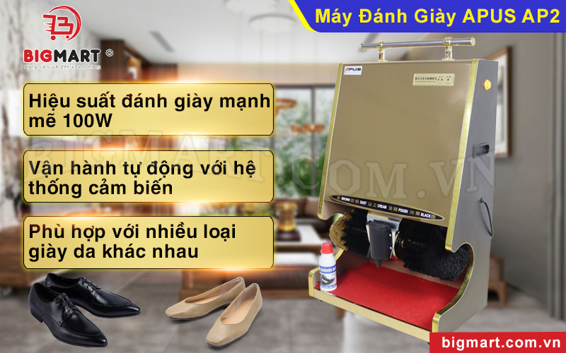 Máy đánh giày phù hợp sử dụng cho nhiều loại giày khác nhau