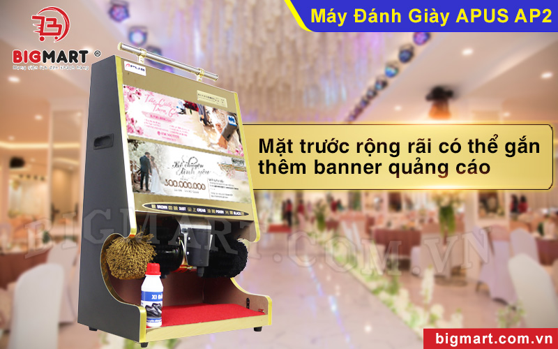 Mặt trước gắn thêm banner quảng cáo dịch vụ tăng doanh thu