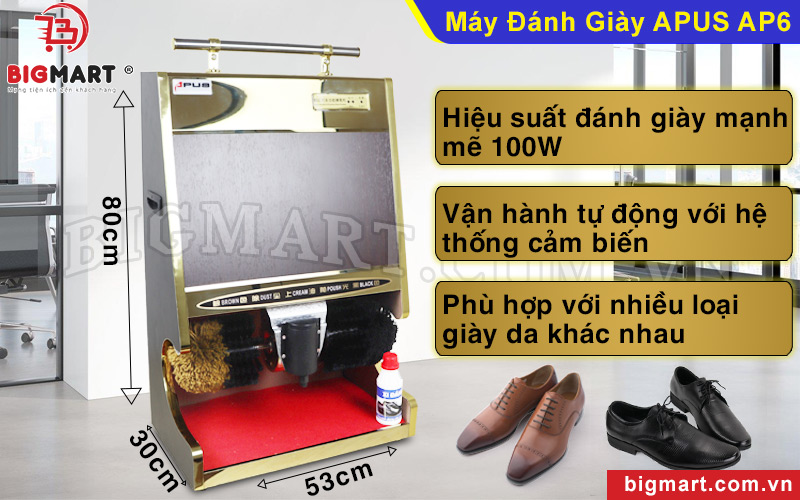 Máy đánh giày phù hợp sử dụng cho mọi loại giày da