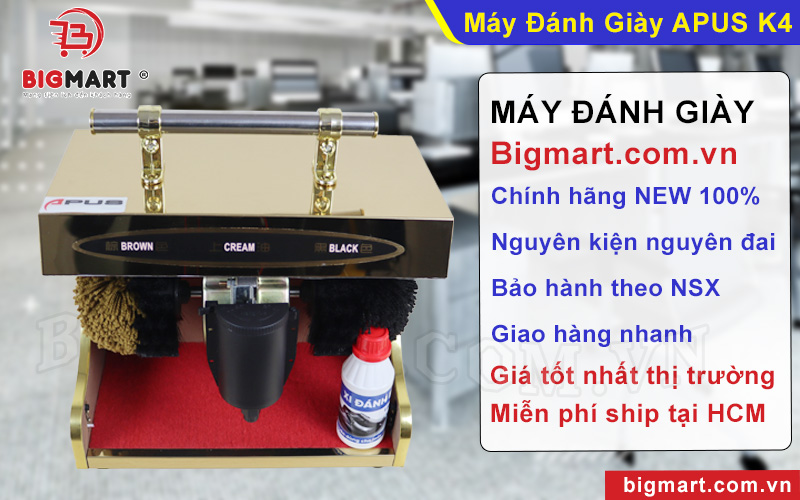 Mua máy đánh giày Apus K4 chính hãng tại Bigmart