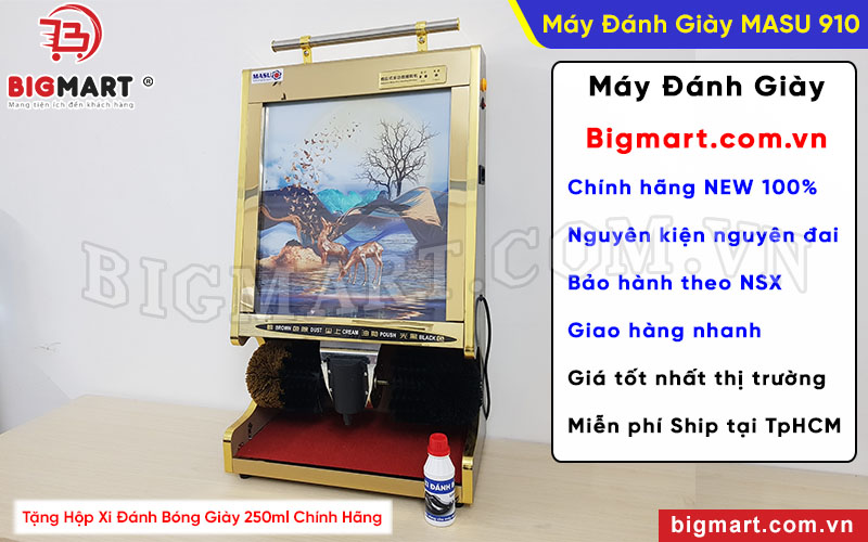 Mua máy đánh giày MASU 910 chính hãng được tặng kèm hộp xi 250ml chính hãng