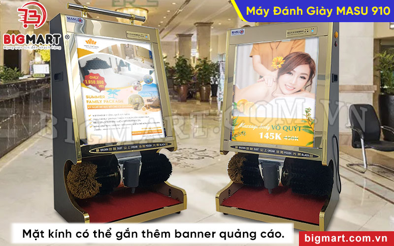 Tranh kính có thể tận dụng để gắn banner và biển quảng cáo